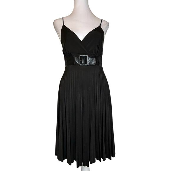 Soprano Pleated Dress Womens Size S Black Dressy Party Event 90's Y2K Cocktail - Picture 1 of 8